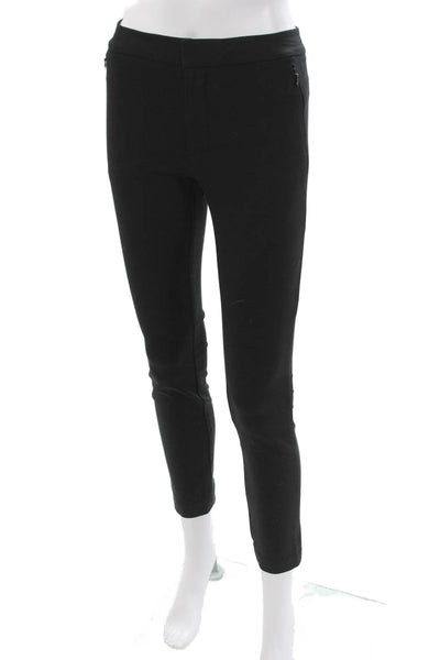 Club Monaco Women Ankle Pants Black Cotton Pull On Size 00