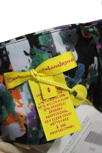 Catherine Malandrino Womens Multicolor Silk Tulip Skirt Knee Length Size 6