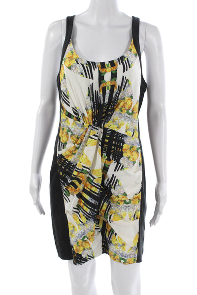 Rebecca Minkoff Women Multicolor Silk Floral Sheath Dress Sleeveless Size 8