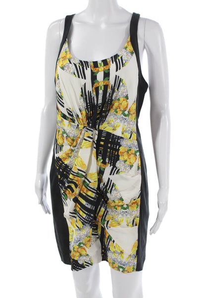 Rebecca Minkoff Women Multicolor Silk Floral Sheath Dress Sleeveless Size 8