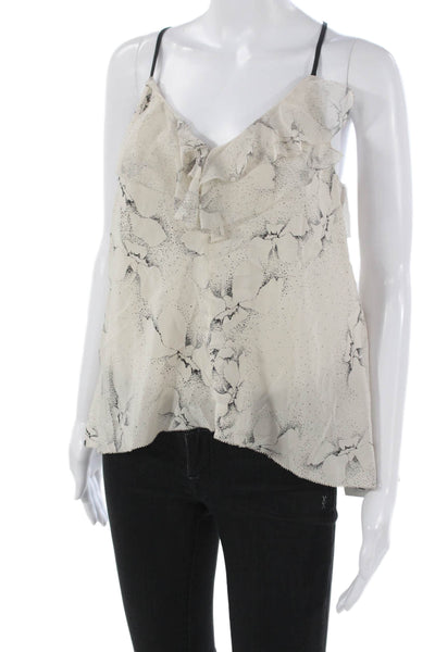 Rebecca Taylor Women Silk Floral V-Neck Sleeveless Camisole Size 6