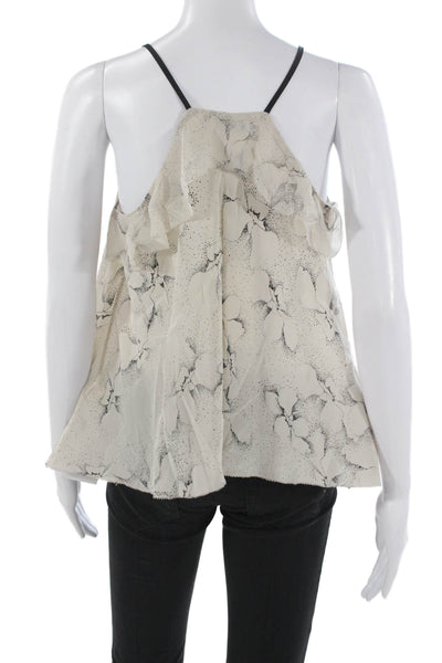 Rebecca Taylor Women Silk Floral V-Neck Sleeveless Camisole Size 6