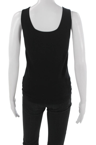 Vince Womens Basic Tank Black Scoop Neck Pullover Size XS