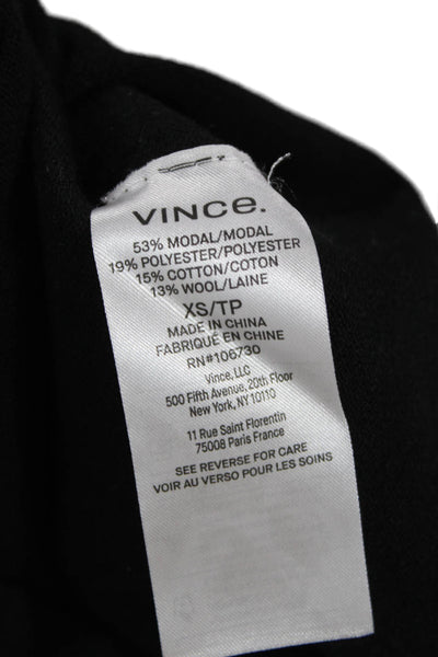 Vince Womens Basic Tank Black Scoop Neck Pullover Size XS