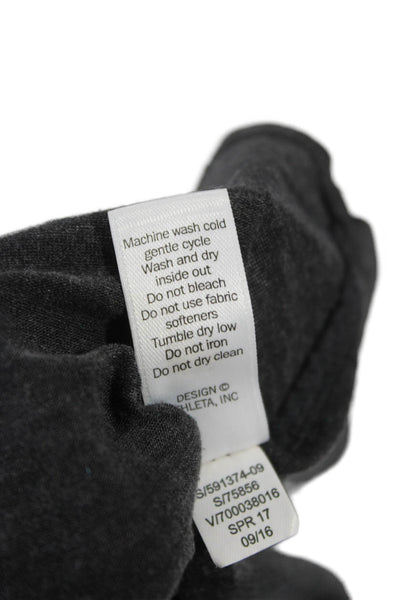 Athleta Women Basic Gray Polyester Sleeveless Tank Round Neck Size XS