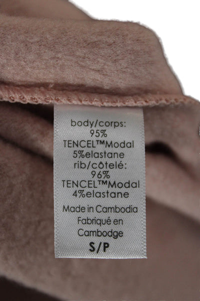 Eberjey Women Sweatpants Pink TENCEL Modal Pull On Size S