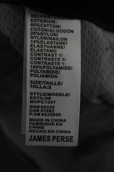 James Perse Mens Cropped Cotton Pants Gray Size 24