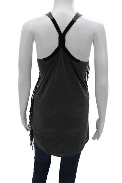 IRO Womens Gray Sleeveless Scoop Neck Tunic Size 1