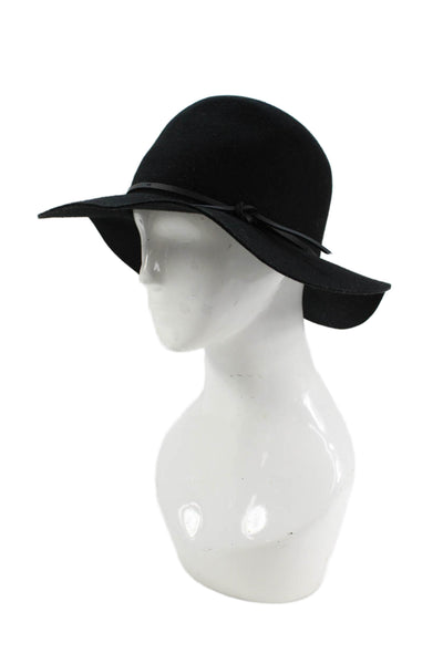 Brixton Womens Wesley Fedora Hat Black Wool Size Small