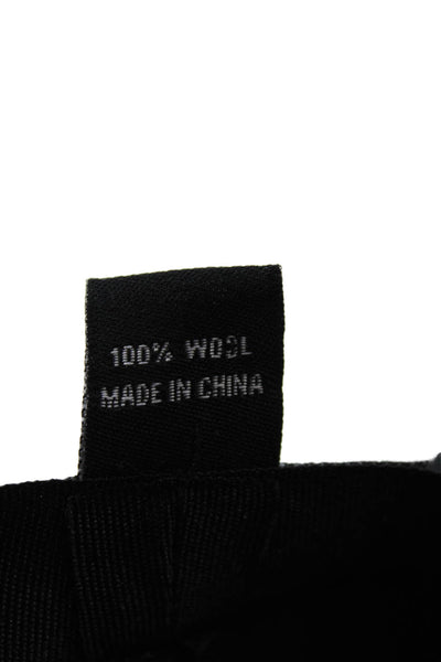 Brixton Womens Wesley Fedora Hat Black Wool Size Small