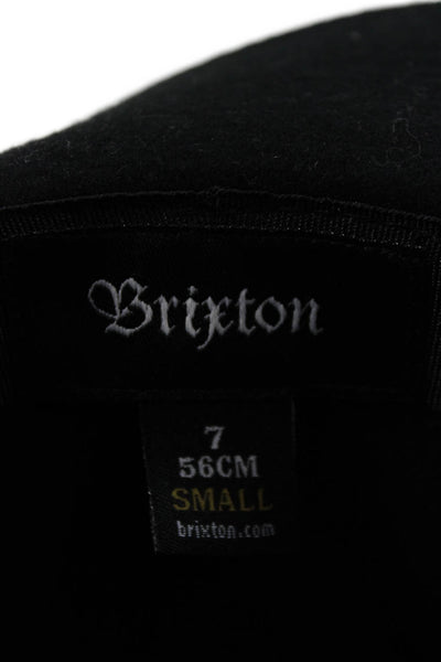 Brixton Womens Wesley Fedora Hat Black Wool Size Small
