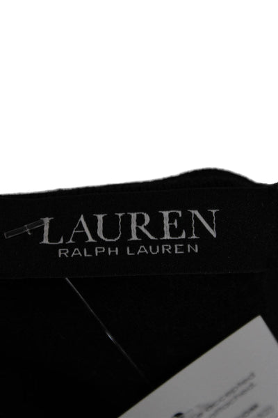 Lauren Ralph Lauren Women Black V-Neck Pullover Long Sleeve Size XS