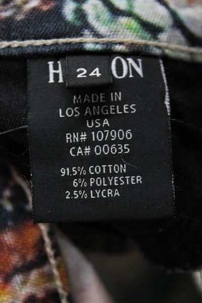 Hudson Womens Skinny Jeans Multicolor High Rise Button Fly Size 24