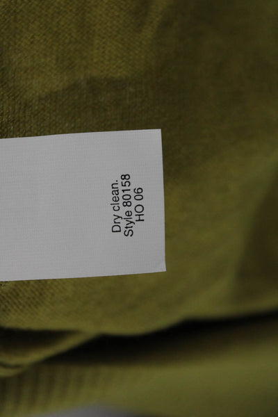 J Crew Women Pullover Sweater V-Neck Long Sleeve Green 55% Silk Size XS