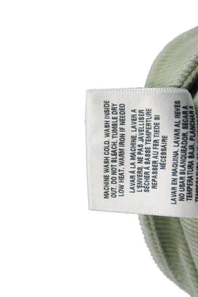 Sundry Womens Jogger Pants Green Cotton Button Closure Size 28