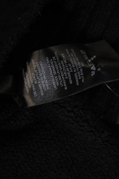 Free People Womens Black V Neck Pullover Sweater 55% Cotton Size M