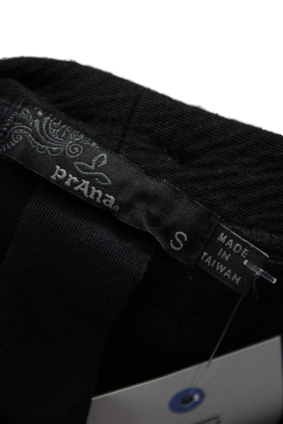 prAna Womens Sweater Dress Black Boatneck Long Sleeve Recycled Polyester Size S