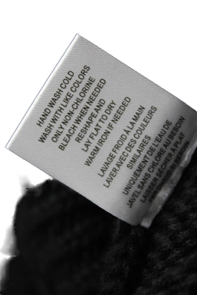 Z Supply Women Black Polyester V-Neck Sleeveless Sweater Vest Size L