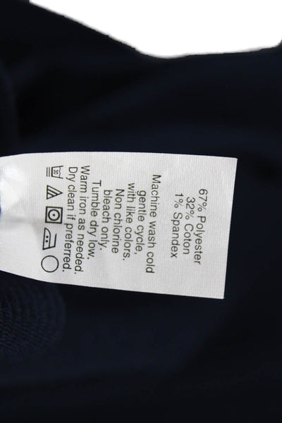 Madewell Womens A-Line Dress Short Sleeve Blue Polyester Zip Size 0