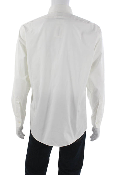 Brooks Brothers Mens Cotton Pocketed Button Down Shirt White Size 16.5