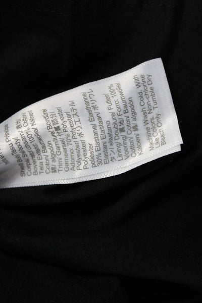 J Crew Womens Black Cotton Sleeveless Square Neck Sundress Petite Size S