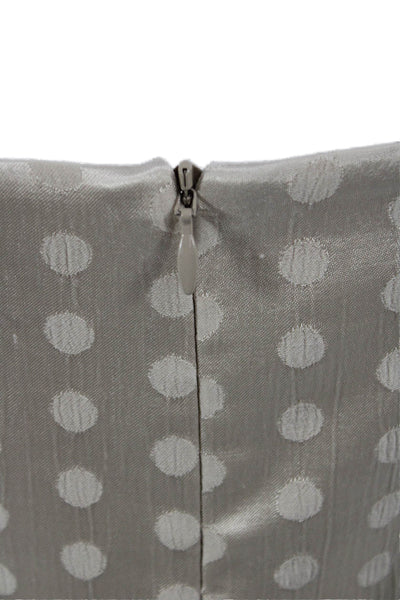 Bec & Bridge Women Wrap Dress Beige Polka Dot V-Neck Sleeveless Tie Size 4