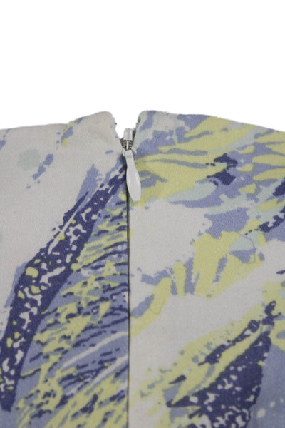 French Connection Womens Sheath Dress Floral Boat Neck Sleeveless Size 10