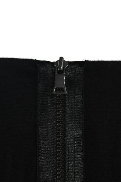 T Tahari Womens Sheath Dress Black Boat Neck Sleeveless Zip Size 12