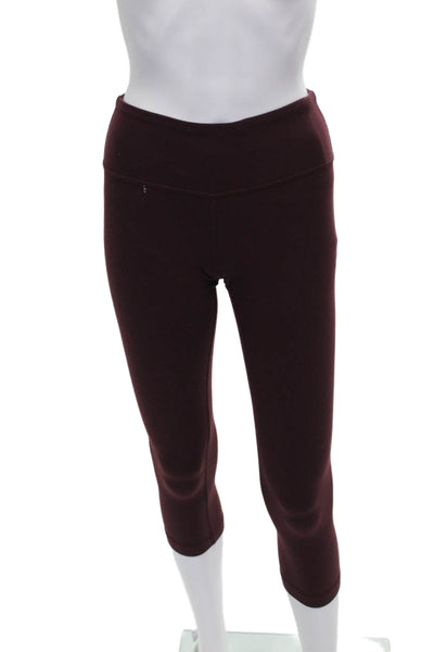 Lululemon Womens Purple Capri Leggings Nylon Blend Size 4