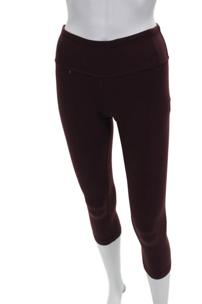 Lululemon Womens Purple Capri Leggings Nylon Blend Size 4