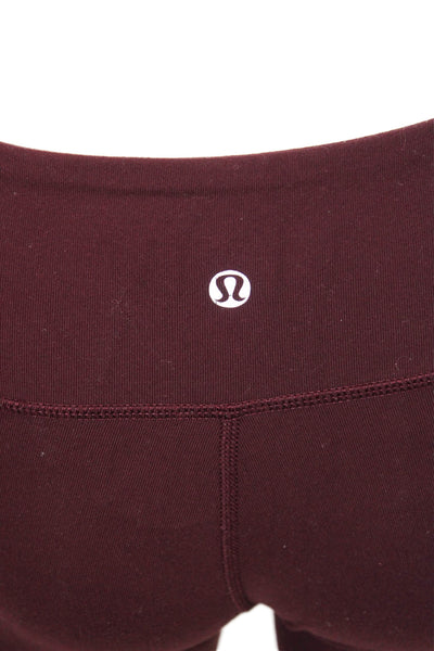 Lululemon Womens Purple Capri Leggings Nylon Blend Size 4