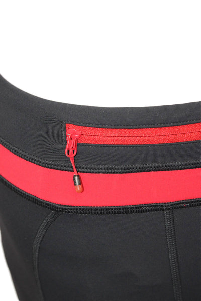 Lululemon Womens Black Colorblock Polyester Blend Capri Leggings Size 4