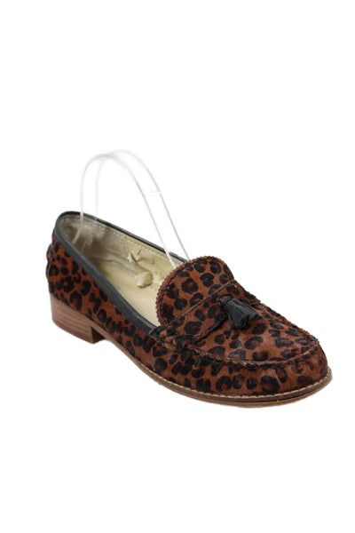 Dolce Vita Women's Tassel Slip-On Animal Print Loafers Shoes Size 9.5