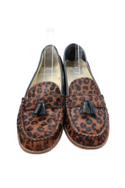 Dolce Vita Women's Tassel Slip-On Animal Print Loafers Shoes Size 9.5