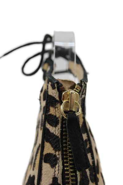 Zara Basic Womens Animal Print Lace Up Sandal Heels Beige Black Size 37 7