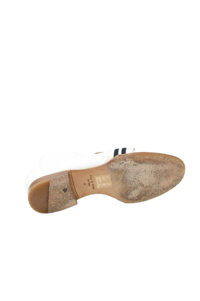 Rag & Bone Womens Leather Slide On Casual Loafers White Black Size 37 7