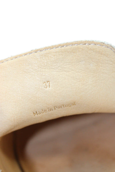 Rag & Bone Womens Leather Slide On Casual Loafers White Black Size 37 7