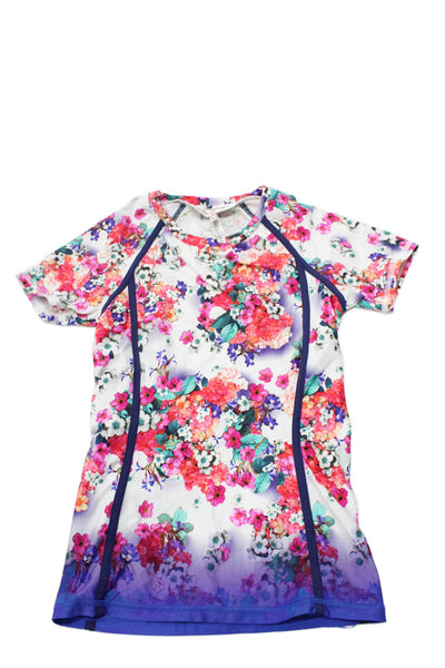 Nanette Lepore Womens Swim Shirt Floral Multicolor Nylon Size XS