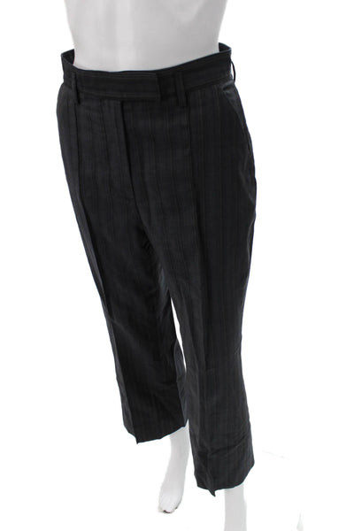 ACNE Studios Women Gray Wool Striped Dress Pants Size 34