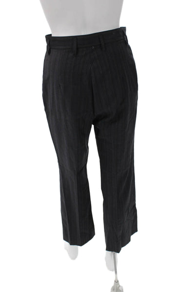 ACNE Studios Women Gray Wool Striped Dress Pants Size 34