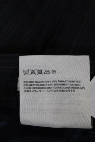 ACNE Studios Women Gray Wool Striped Dress Pants Size 34