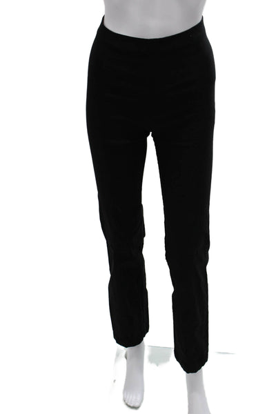 Franne Golde Womens Dress Pants Black Rayon Pull On Size 4