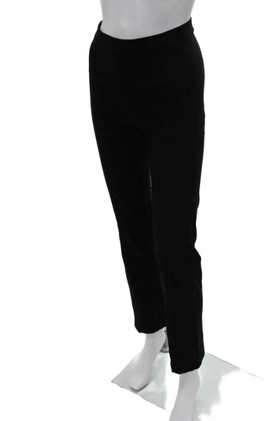 Franne Golde Womens Dress Pants Black Rayon Pull On Size 4