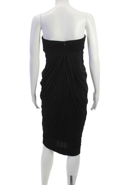 BCBGMAXAZRIA Womens Sheath Dress Black Sweetheart Knee Length Size XS