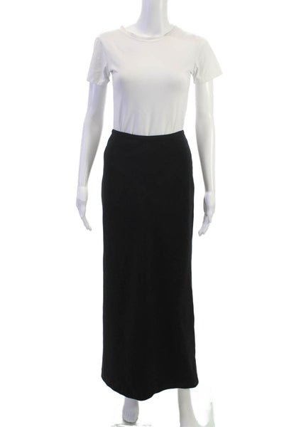 BCBGMAXAZRIA Women Maxi Skirt Black Zip 97% Polyester Size XS