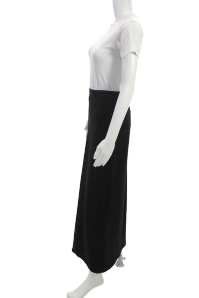 BCBGMAXAZRIA Women Maxi Skirt Black Zip 97% Polyester Size XS