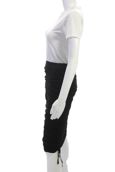 AllSaints Co Ltd Spitalfields Womens Straight Pencil Midi Skirt Black Size 6