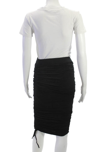 AllSaints Co Ltd Spitalfields Womens Straight Pencil Midi Skirt Black Size 6