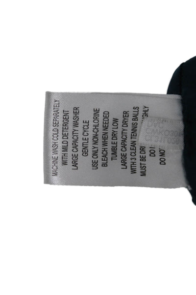Calvin Klein Women Plus Puffer Jacket Black Polyester Zip Size L