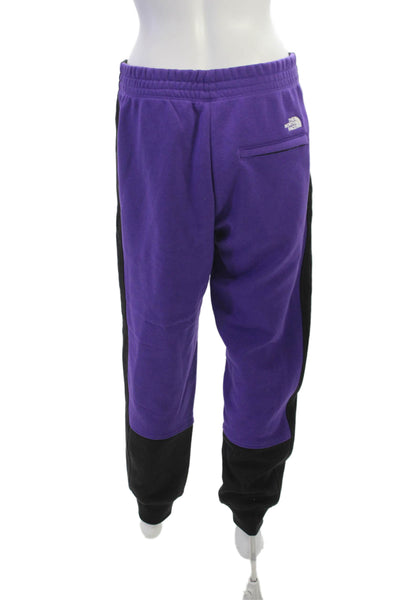 The North Face Womens Jogger Pants Purple Cotton Colorblock Size M
